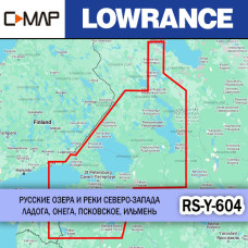 Озёра и реки Северо-запада карта глубин для Lowrance C-MAP MAX-N+ RS-Y-604