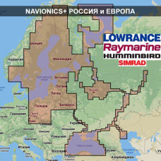 Navionics+ 52XG + 43XG + 44XG Россия, Европа карта глубин для Lowrance / Simrad / Raymarine